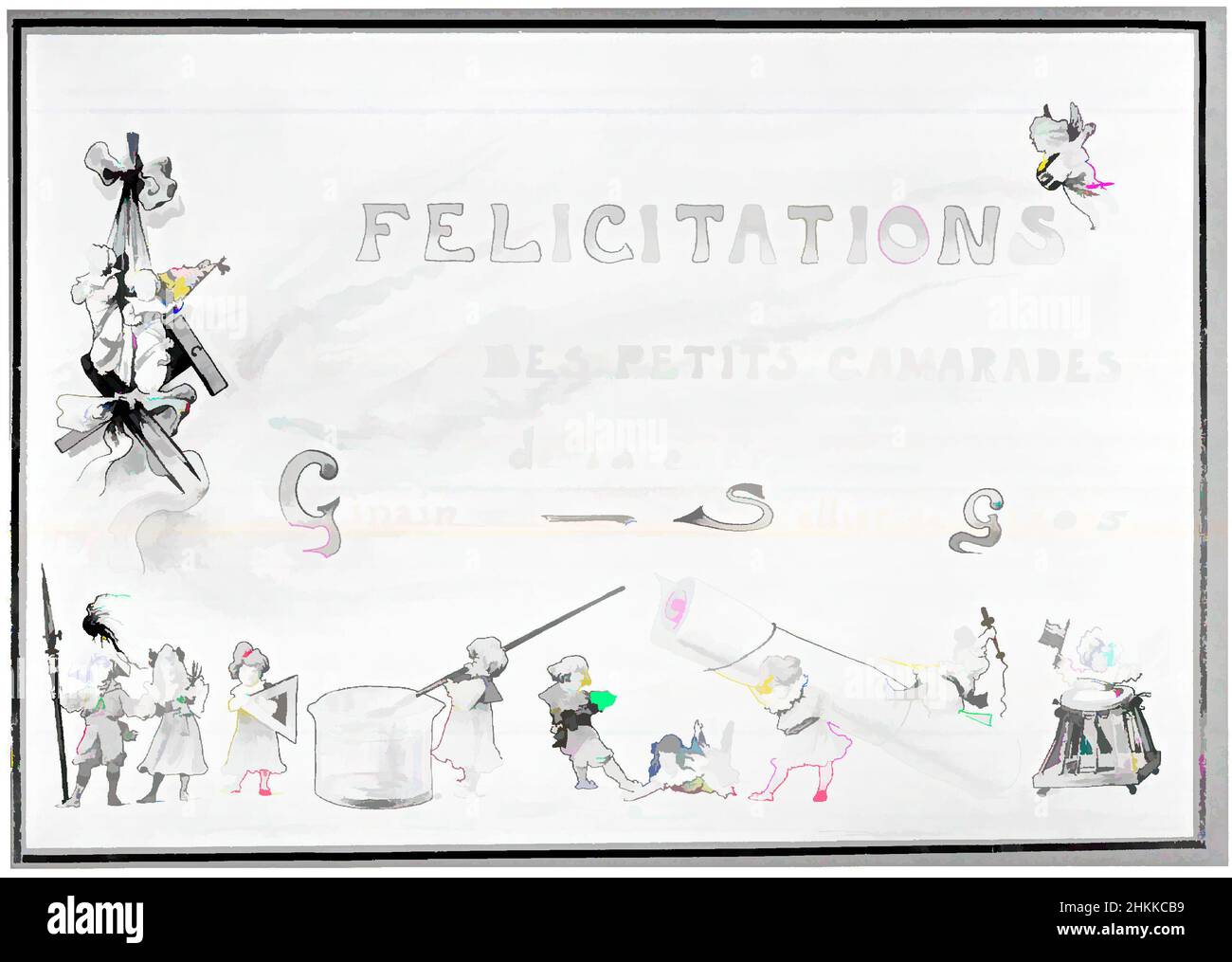 Kunst inspiriert von Felicitations, Félix Armand Marie Jobbé-Duval, Französisch, 1821-1889, Aquarell, 1900, 18 x 26 1/8 Zoll, 45,7 x 66,4 cm, Classic Works modernisiert von Artotop mit einem Schuss Moderne. Formen, Farbe und Wert, auffällige visuelle Wirkung auf Kunst. Emotionen durch Freiheit von Kunstwerken auf zeitgemäße Weise. Eine zeitlose Botschaft, die eine wild kreative neue Richtung verfolgt. Künstler, die sich dem digitalen Medium zuwenden und die Artotop NFT erschaffen Stockfoto