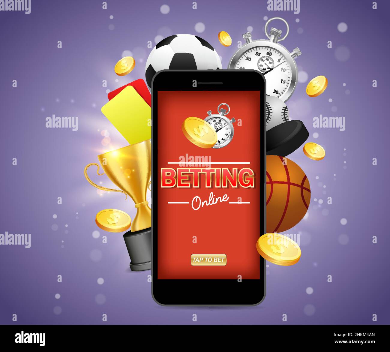 Online-Wetten Vektor Poster Banner Design Vorlage Stock Vektor