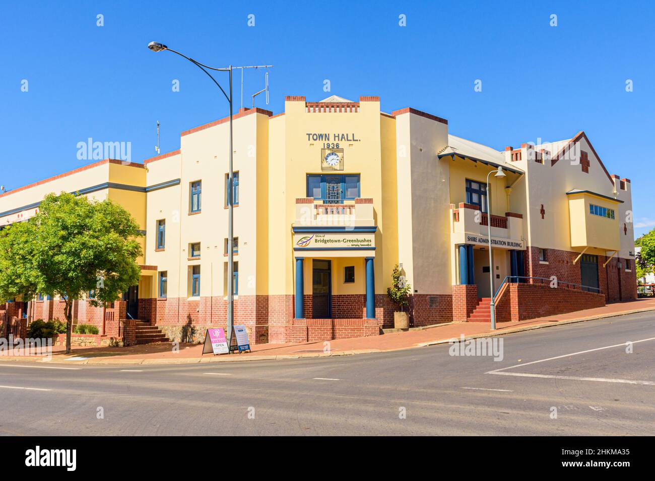 Bridgetown-Greenbuschs, Shire of Bridgetown, Büros im alten Bridgetown Town Hall, Bridgetown, Western Australia, Australien Stockfoto