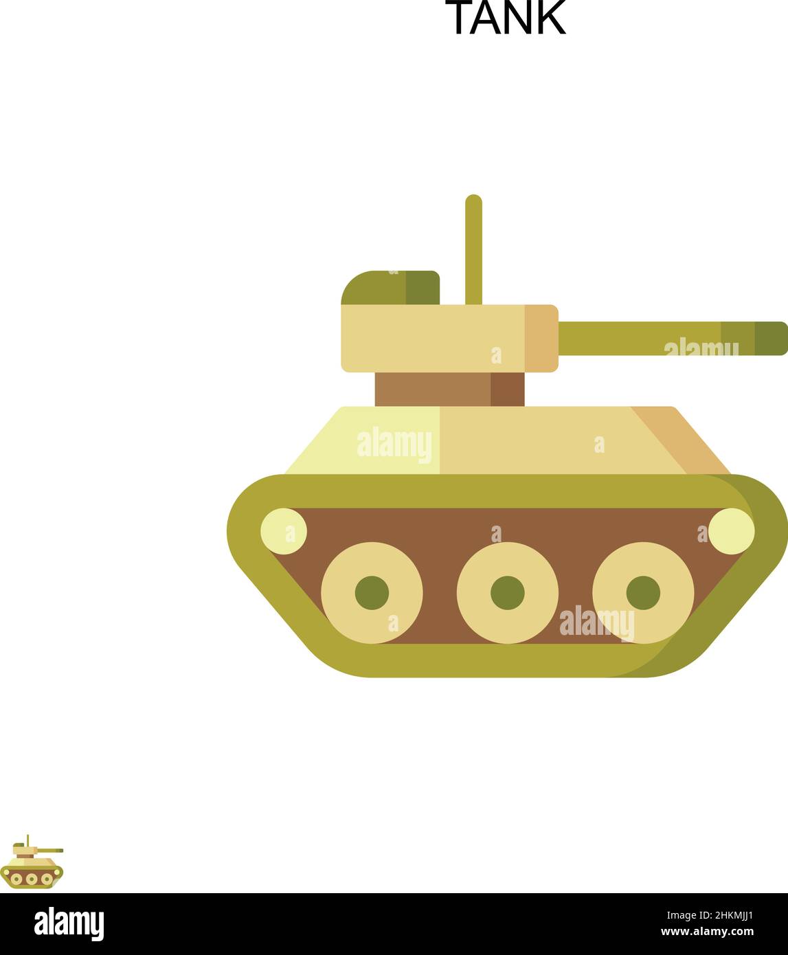 Einfaches Vektorsymbol für den Tank. Illustration Symbol Design-Vorlage für Web mobile UI-Element. Stock Vektor