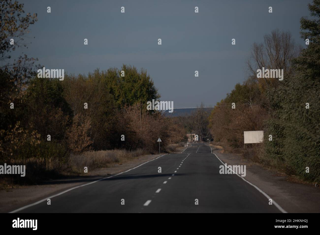 Ein Blick auf die neue sichere Enge im Kernkraftwerk Tschernobyl. Stockfoto