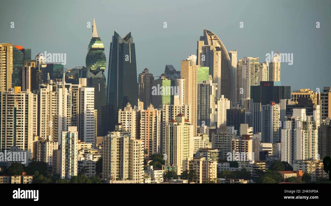 Skyline von Panama City Stockfoto