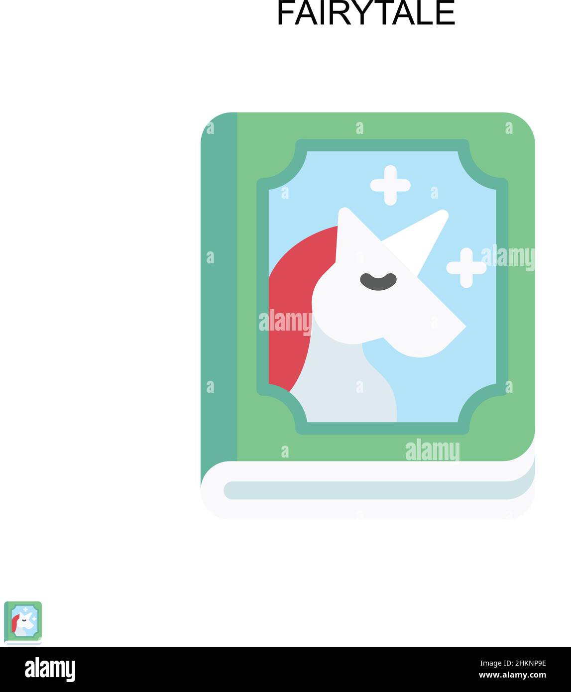 Märchenhafte einfache Vektor-Symbol. Illustration Symbol Design-Vorlage für Web mobile UI-Element. Stock Vektor