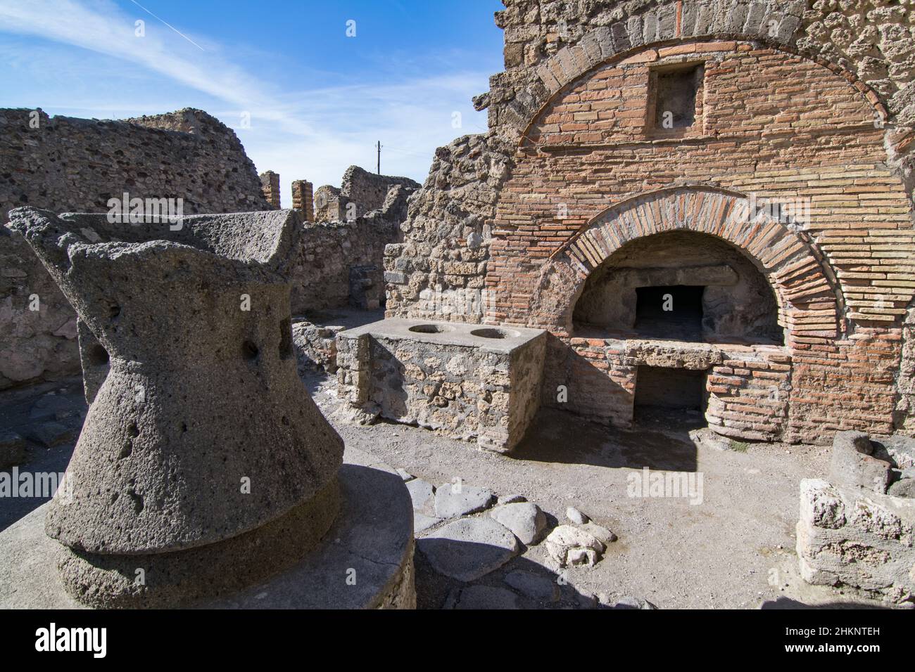 Historische Stadt Pompeji Stockfoto