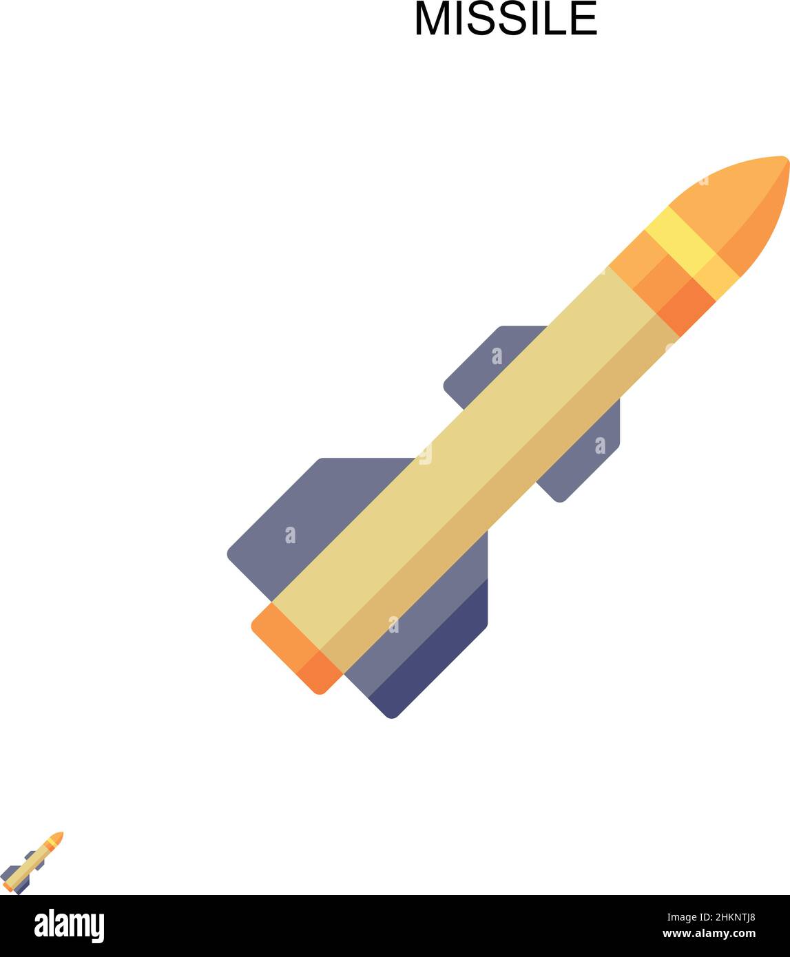 Einfaches Vektorsymbol für Raketen. Illustration Symbol Design-Vorlage für Web mobile UI-Element. Stock Vektor