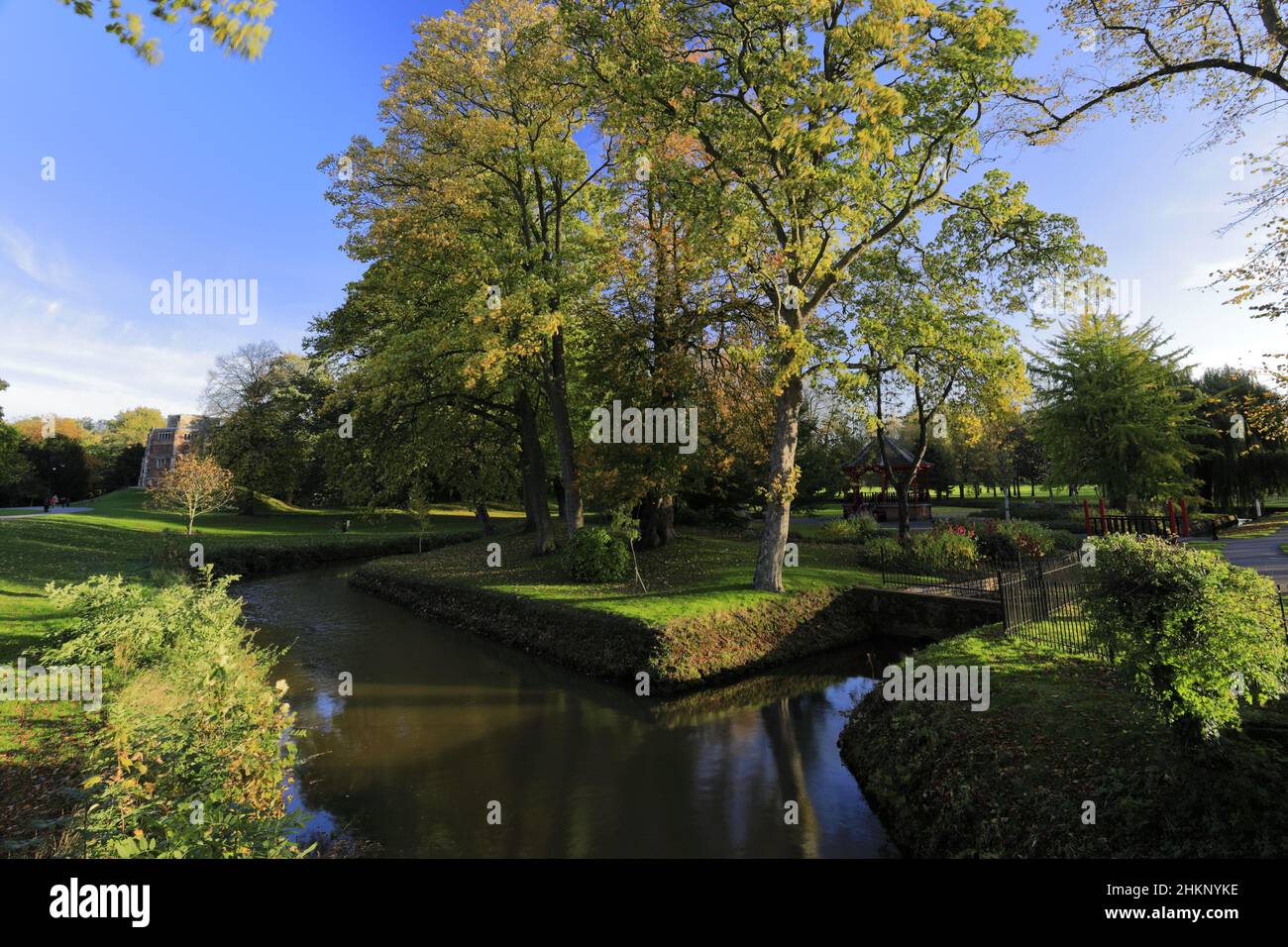 Die Vancouver Gardens im Broad Walk, der Walks Park, King's Lynn, Norfolk, England Stockfoto