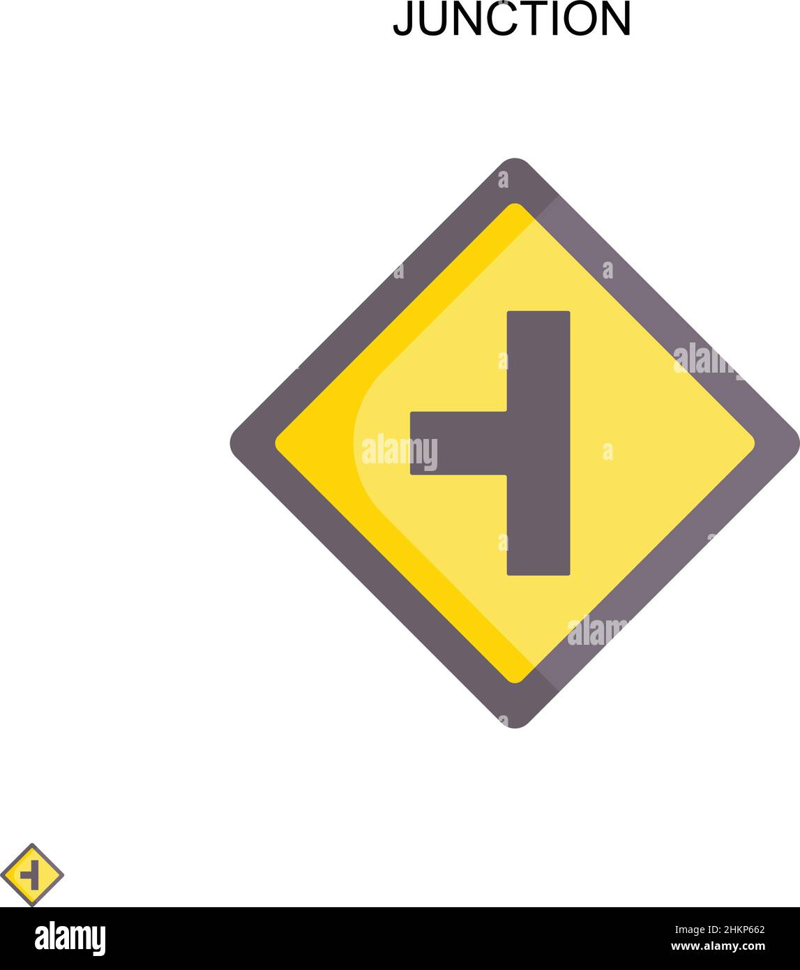 Einfaches Vektorsymbol für Kreuzungszeichen. Illustration Symbol Design-Vorlage für Web mobile UI-Element. Stock Vektor