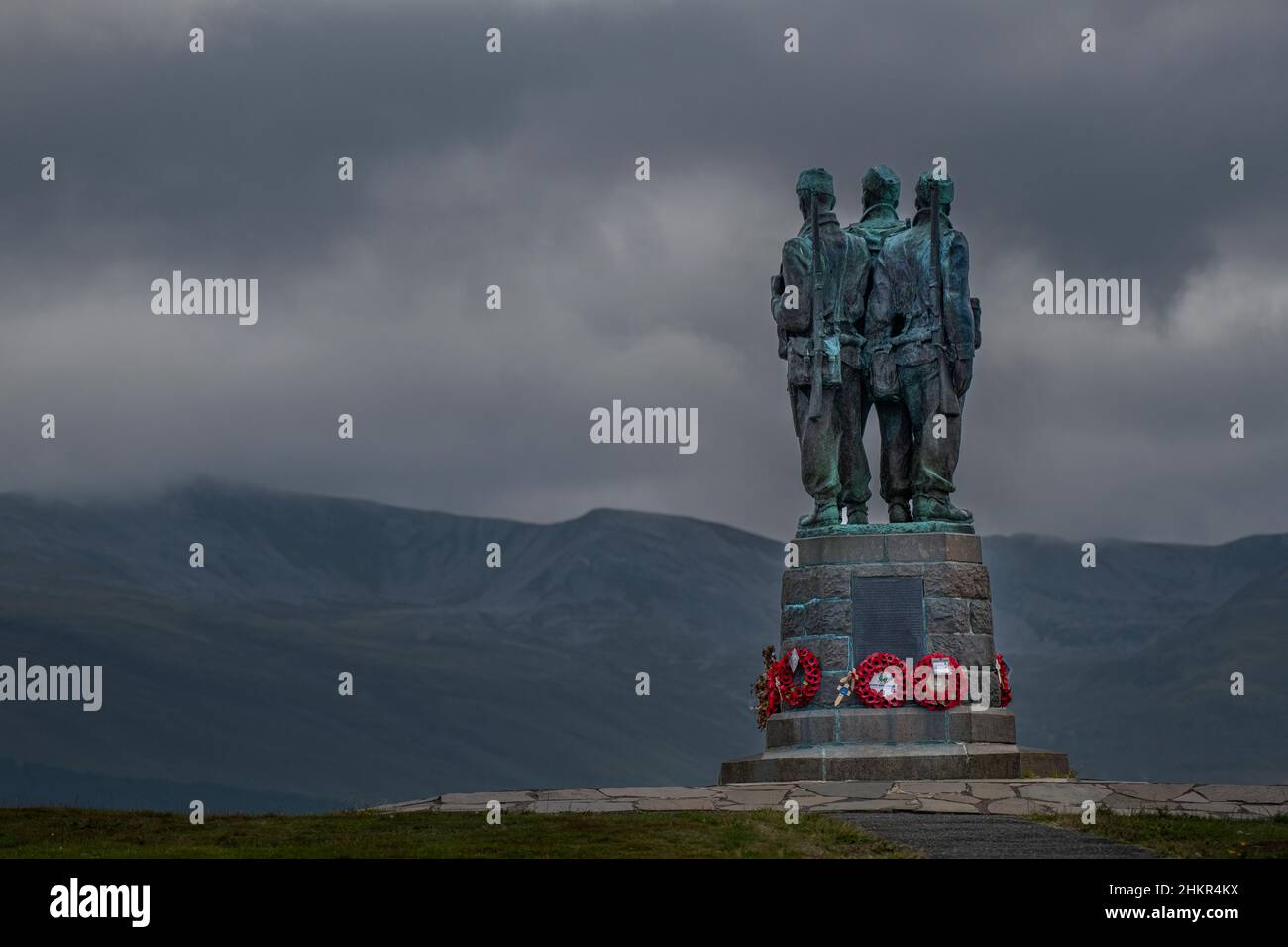 Commando-Denkmal in den schottischen Highlands in der Nähe der Spean Bridge, Schottland Stockfoto