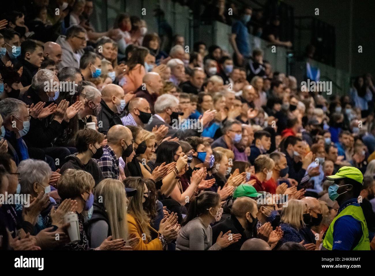 Glasgow , Schottland , 05th. Februar 2022 , Spanien Trophäe bei DNA Dynamic New Athletics Event in der Emirates Arena Kredit: Reiss McGuire/Alamy Live News Stockfoto