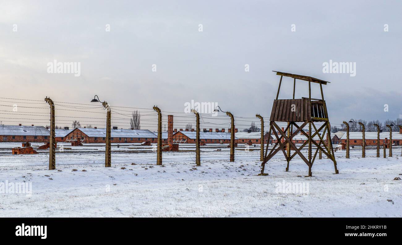 Auschwitz Birkenau, Polen Stockfoto