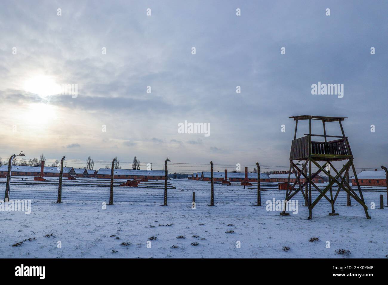 Auschwitz Birkenau, Polen Stockfoto