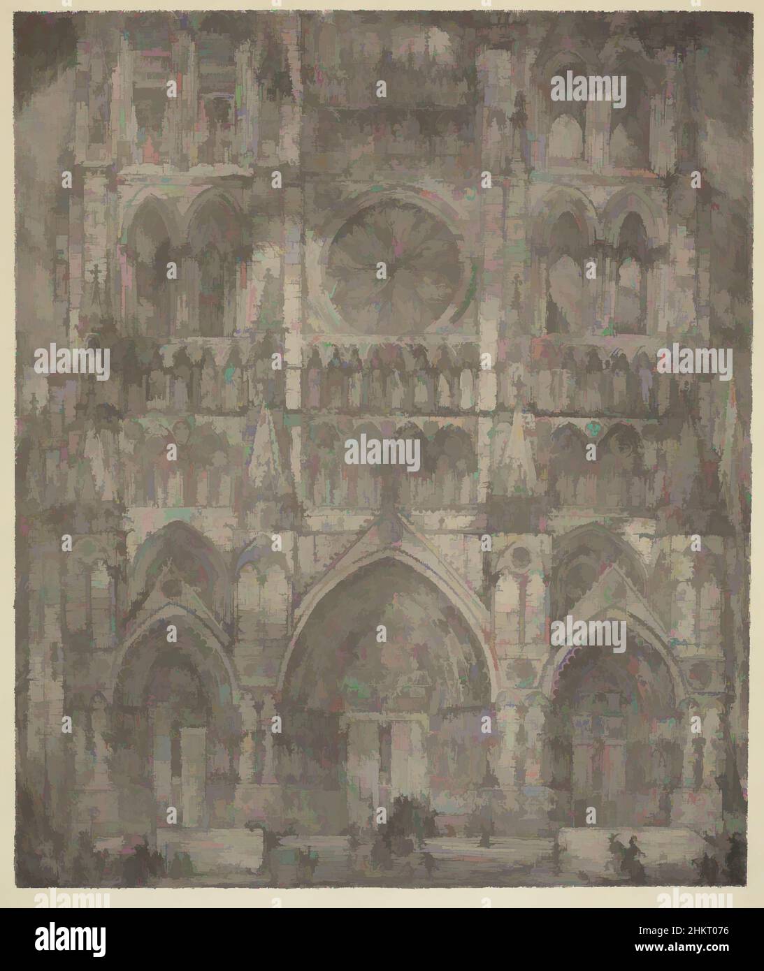 Kunst inspiriert von der Kathedrale von Amiens, Marius Bauer, um 1890-91, Radierung, die jüngste Wiederbelebung des Interesses an Orientalismus hat zur Wiederentdeckung des technisch herausragenden, aber unfair abgedrängt niederländischen Malers und Grafikers Marius Bauer (1867-1932) geführt. Bauer war ein eingefleischter Reisender, die von Artotop modernisierten Classic Works mit einem Hauch von Moderne. Formen, Farbe und Wert, auffällige visuelle Wirkung auf Kunst. Emotionen durch Freiheit von Kunstwerken auf zeitgemäße Weise. Eine zeitlose Botschaft, die eine wild kreative neue Richtung verfolgt. Künstler, die sich dem digitalen Medium zuwenden und die Artotop NFT erschaffen Stockfoto