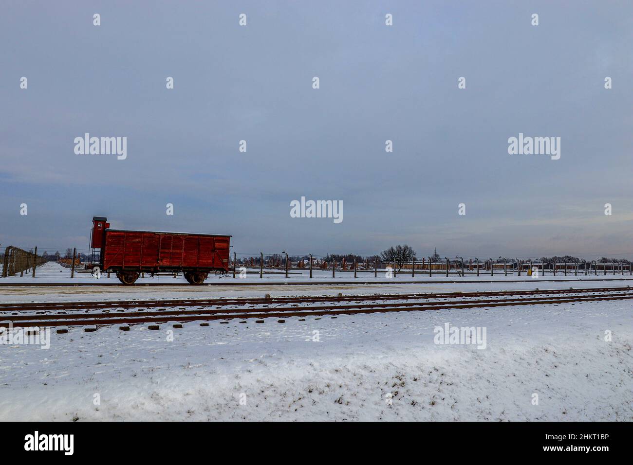 Auschwitz Birkenau, Polen Stockfoto