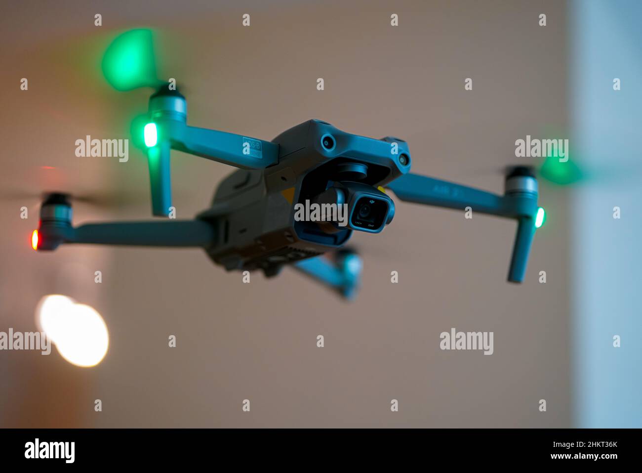 Drone im Flug Stockfoto