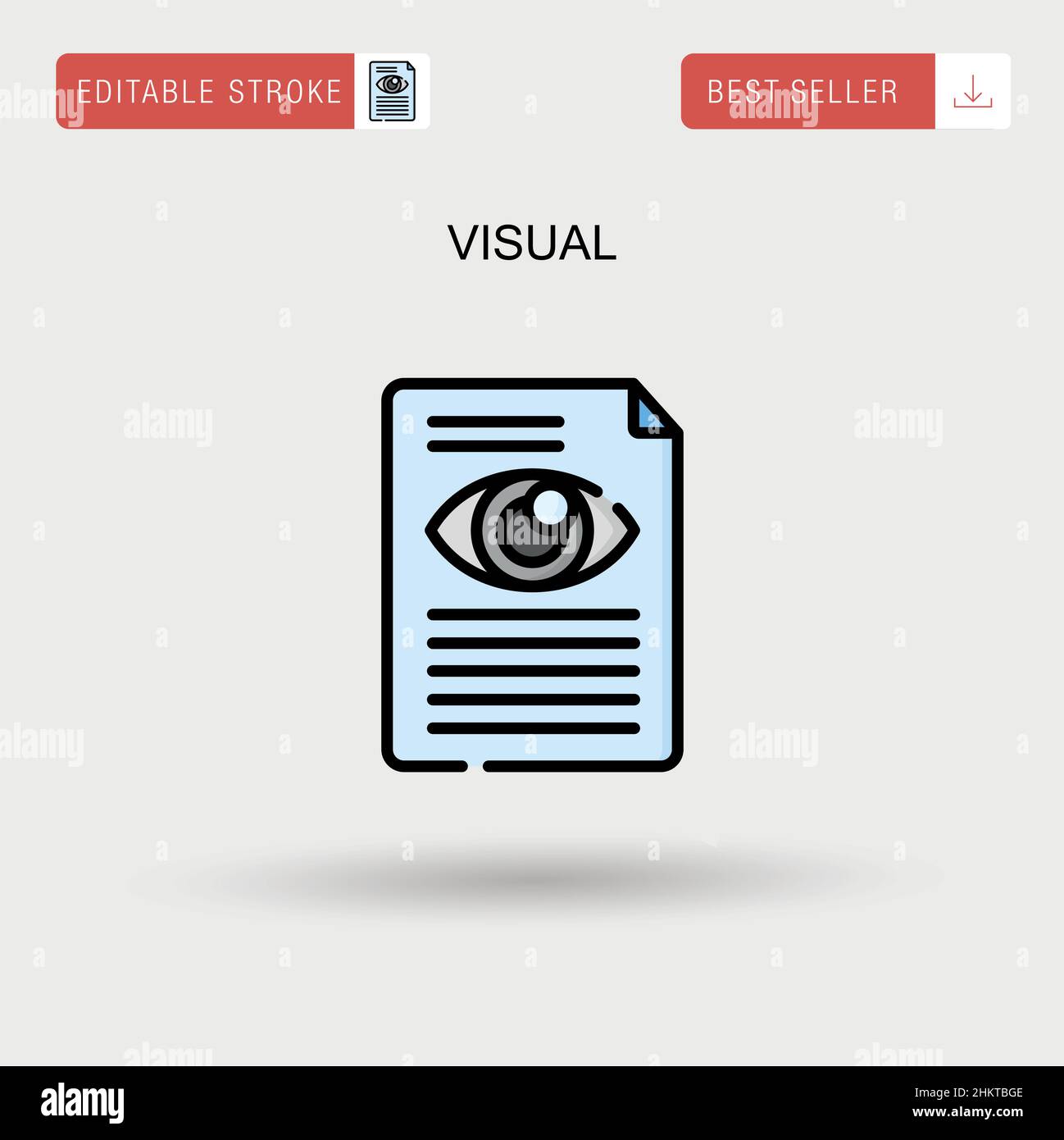 Visual Simple Vector-Symbol. Stock Vektor