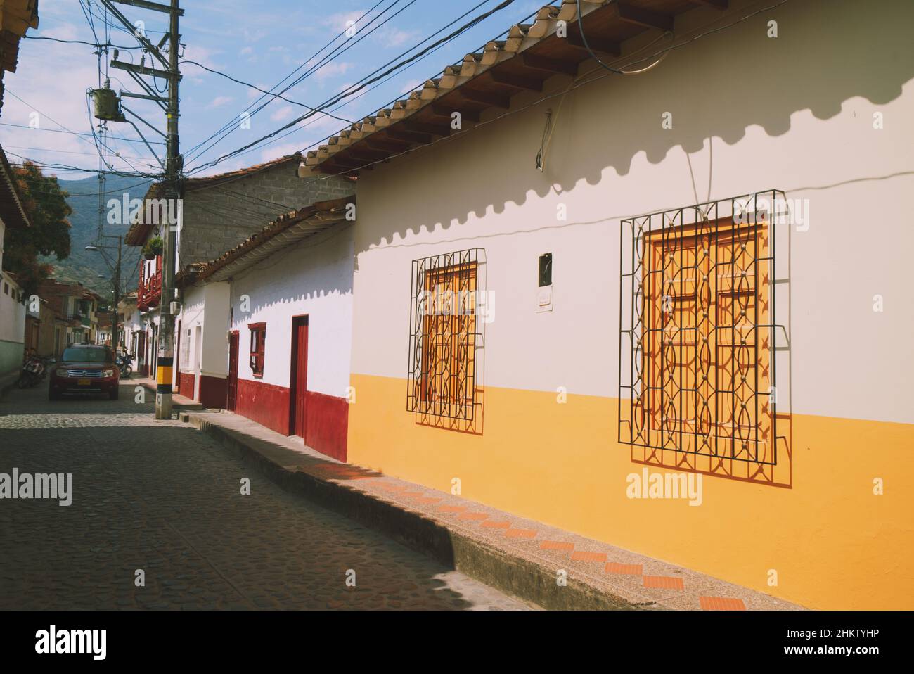 Alte Kolonialstadt Santa fe de Antioquia, Kolumbien Stockfoto