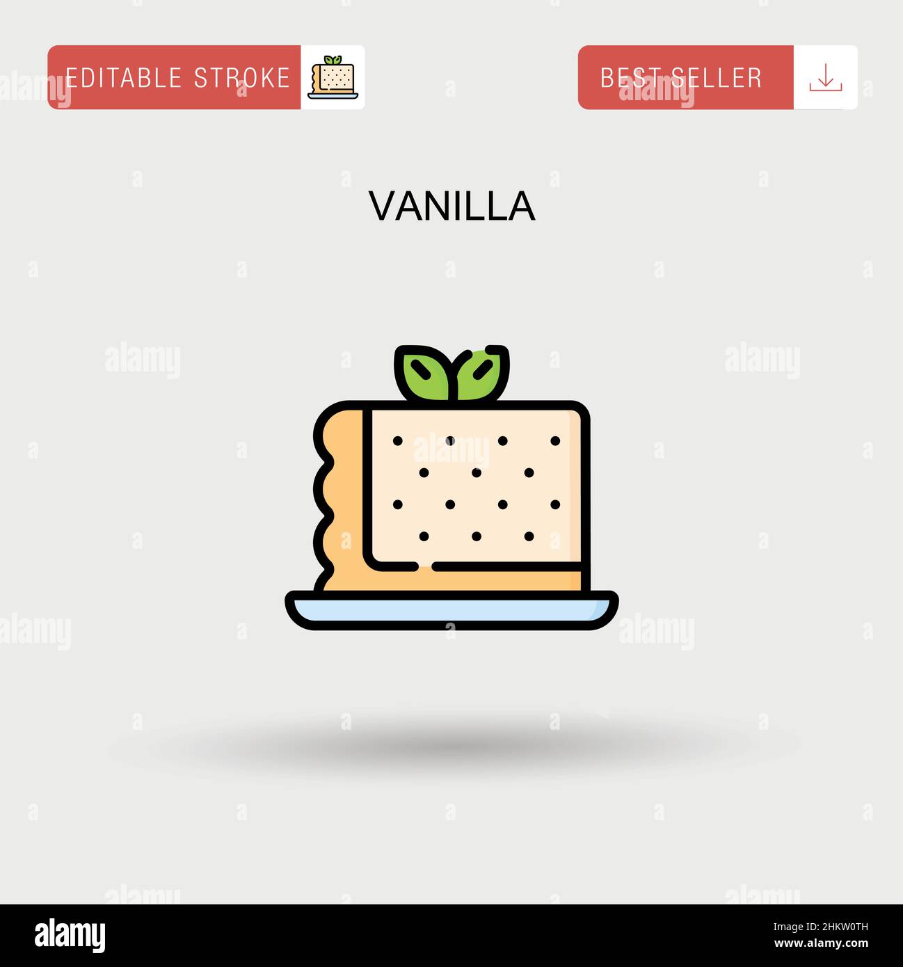 Vanilleschote Stock-Vektorgrafiken kaufen - Alamy