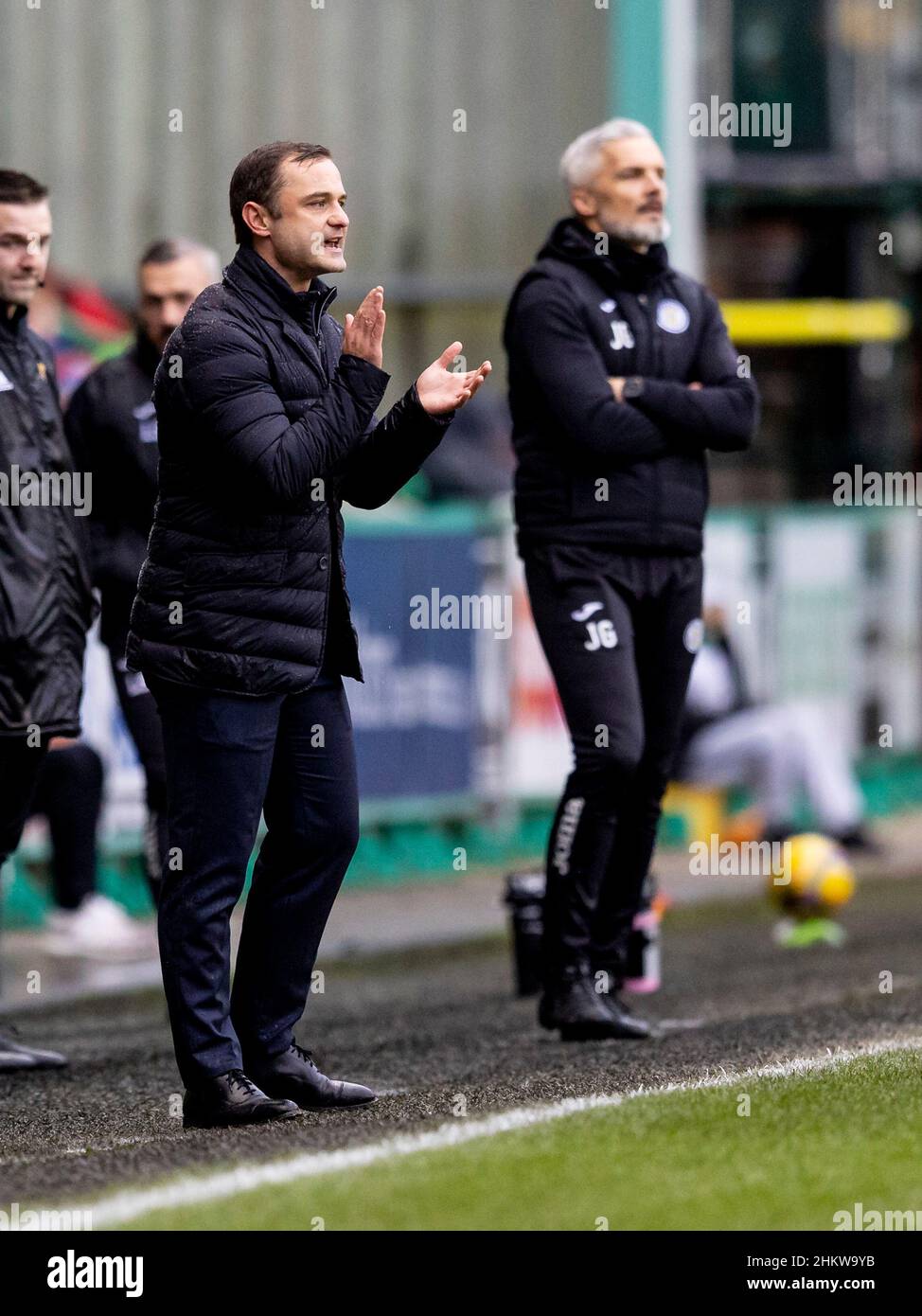 5th. Februar 2022; Ester Road Stadion, Edinburgh, Schottland; schottischer Premier League Fußball, Hibernian gegen St Mirren: Shaun Maloney Manager von Hibernian Stockfoto