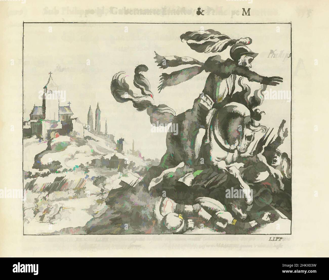 Kunst inspiriert von Louis Gunther, Prinz von Nassau-Siegen und Philipp, Graf von Nassau, der 1595 gemeinsam mit dem französischen König Heinrich IV. In Montmédy kämpft, Louis Gunther, Prinz von Nassau-Siegen und Philipp, Graf von Nassau, der 1595 gemeinsam mit dem französischen König Heinrich IV. In Montmédy kämpft. In, Classic Works modernisiert von Artotop mit einem Schuss Moderne. Formen, Farbe und Wert, auffällige visuelle Wirkung auf Kunst. Emotionen durch Freiheit von Kunstwerken auf zeitgemäße Weise. Eine zeitlose Botschaft, die eine wild kreative neue Richtung verfolgt. Künstler, die sich dem digitalen Medium zuwenden und die Artotop NFT erschaffen Stockfoto