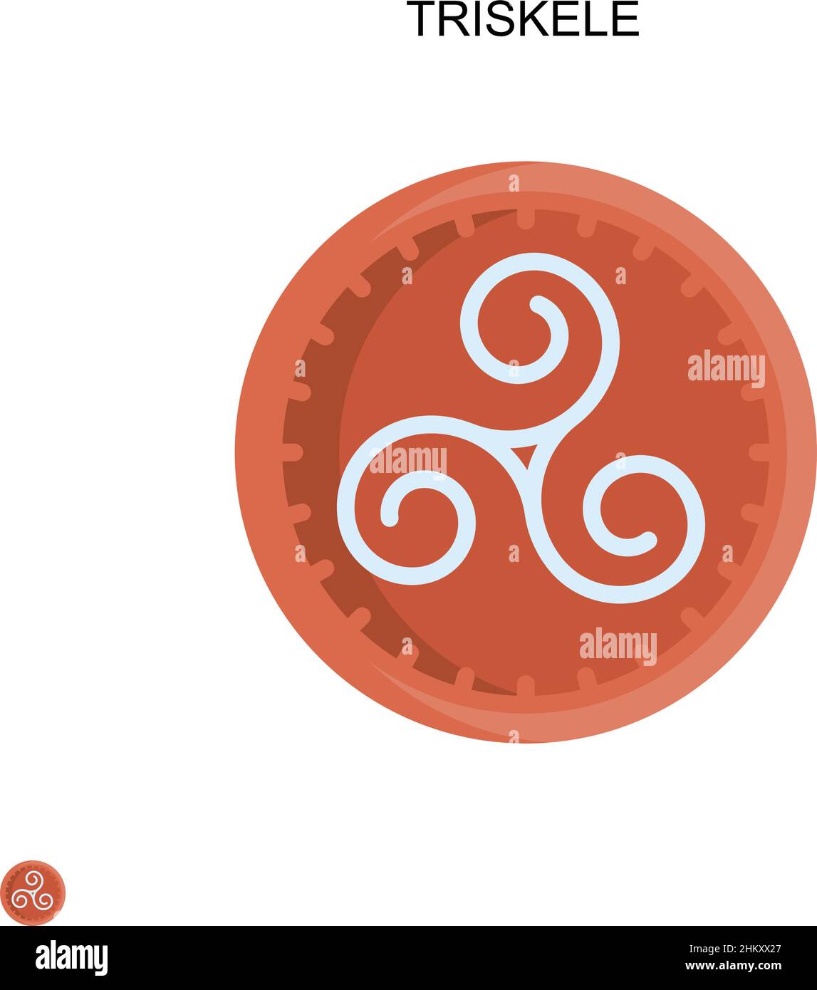 Einfaches Vektorsymbol Triskele. Illustration Symbol Design-Vorlage für Web mobile UI-Element. Stock Vektor