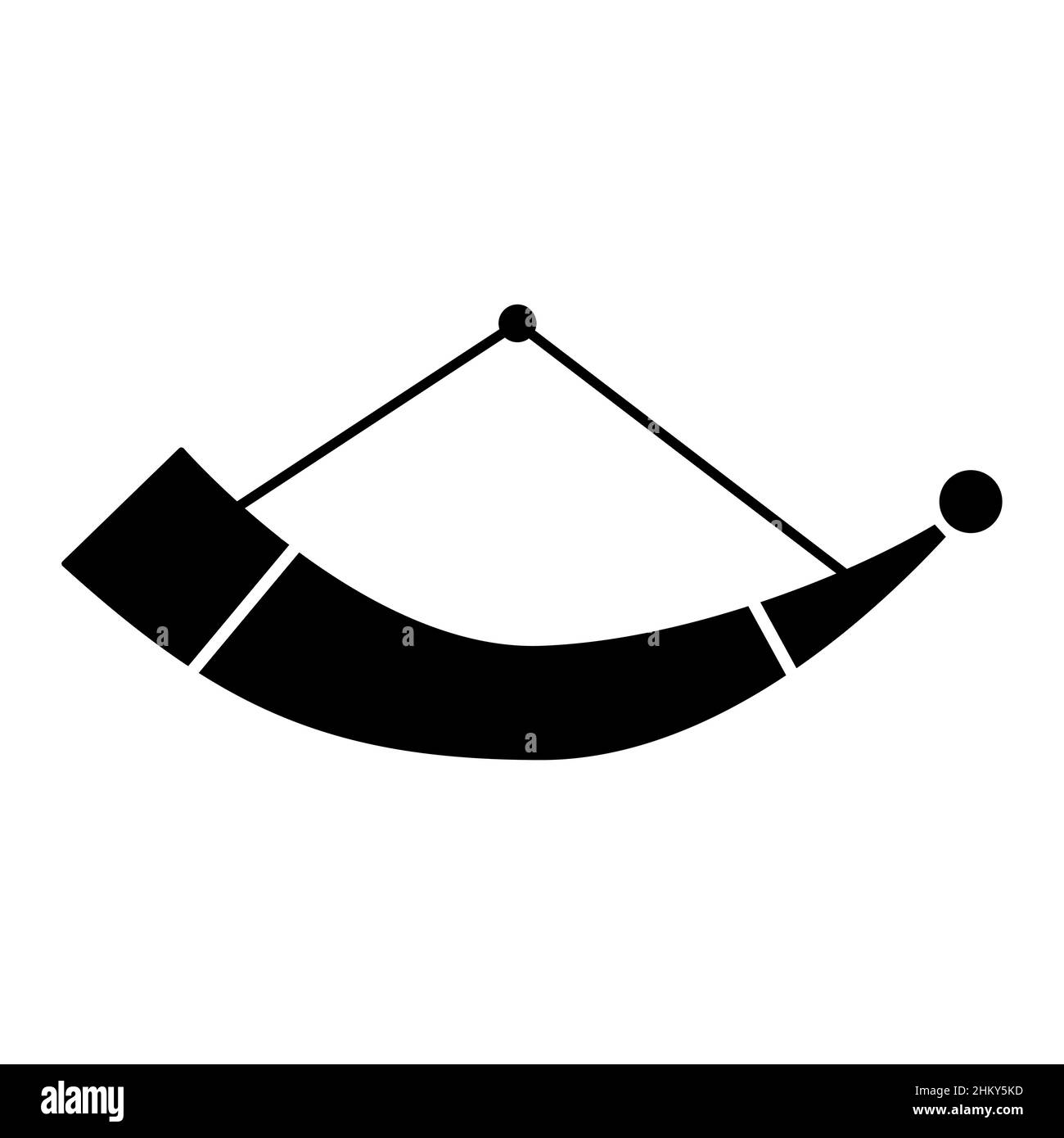 Viking Trinkhorn Symbol, Kultur Dekoration Tradition Symbol, Retro-Ausrüstung Getränk Vektor Illustration. Stock Vektor