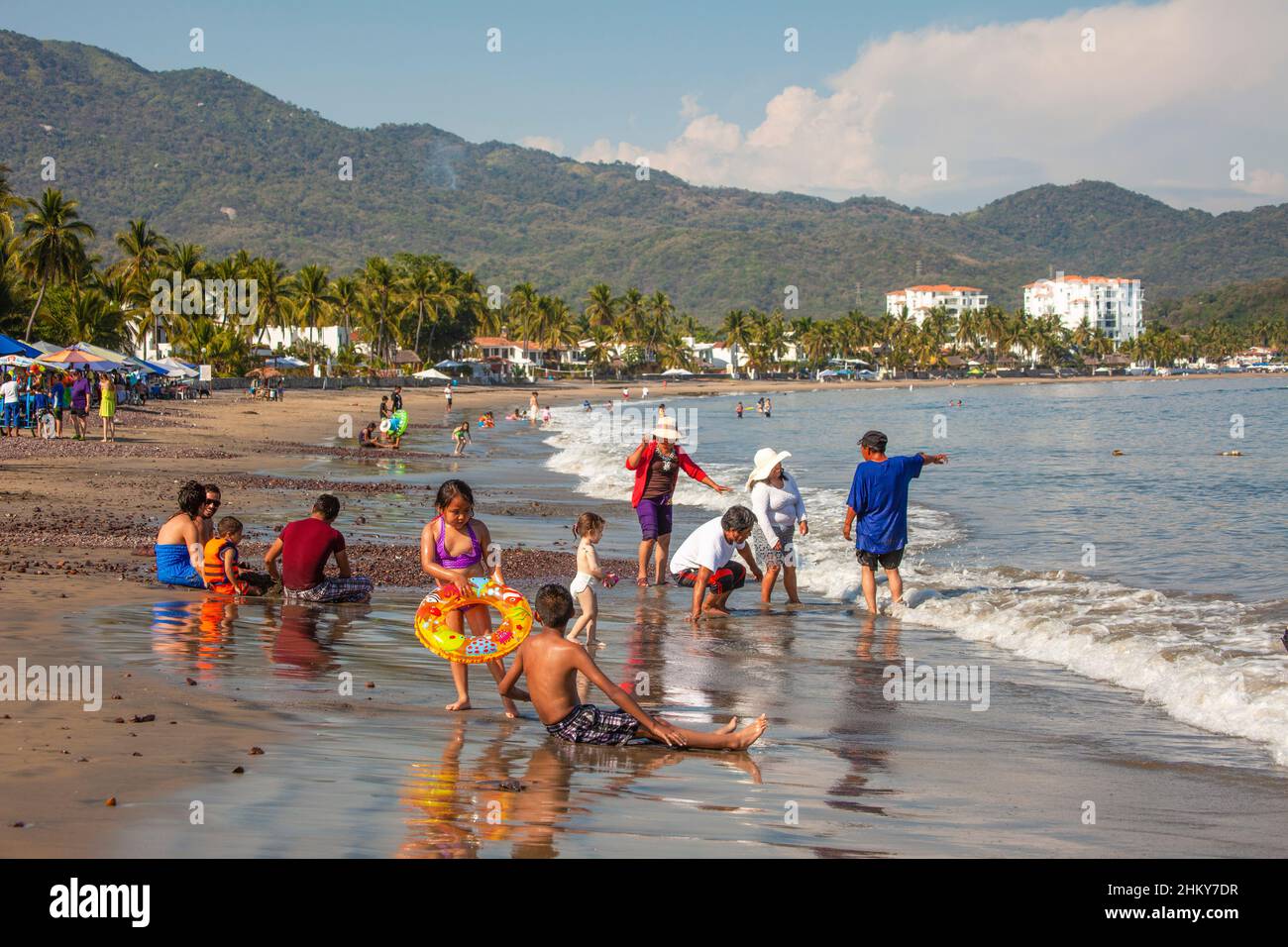 Manzanillo Beach. Pazifischer Ozean. Colima. Mexiko, Nordamerika Stockfoto