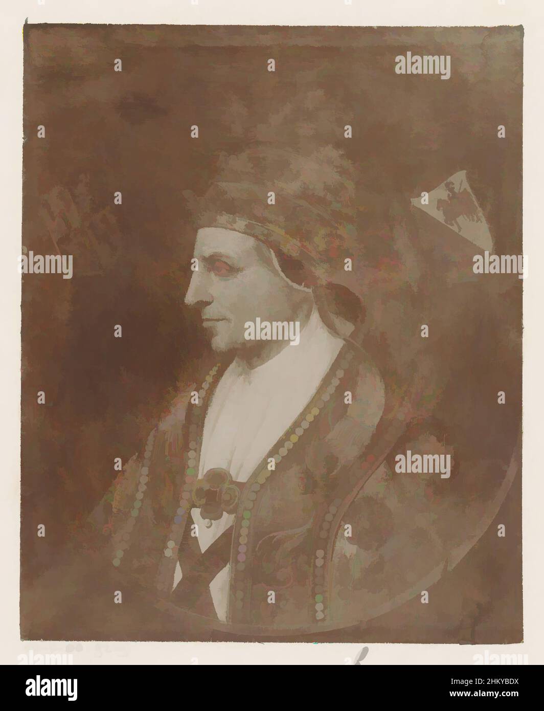 Kunst inspiriert von Porträt von Papst Adrian VI, nach:, 1850 - 1930, fotografische Unterstützung, Höhe 138 mm × Breite 113 mm, Klassische Werke modernisiert von Artotop mit einem Schuss Moderne. Formen, Farbe und Wert, auffällige visuelle Wirkung auf Kunst. Emotionen durch Freiheit von Kunstwerken auf zeitgemäße Weise. Eine zeitlose Botschaft, die eine wild kreative neue Richtung verfolgt. Künstler, die sich dem digitalen Medium zuwenden und die Artotop NFT erschaffen Stockfoto