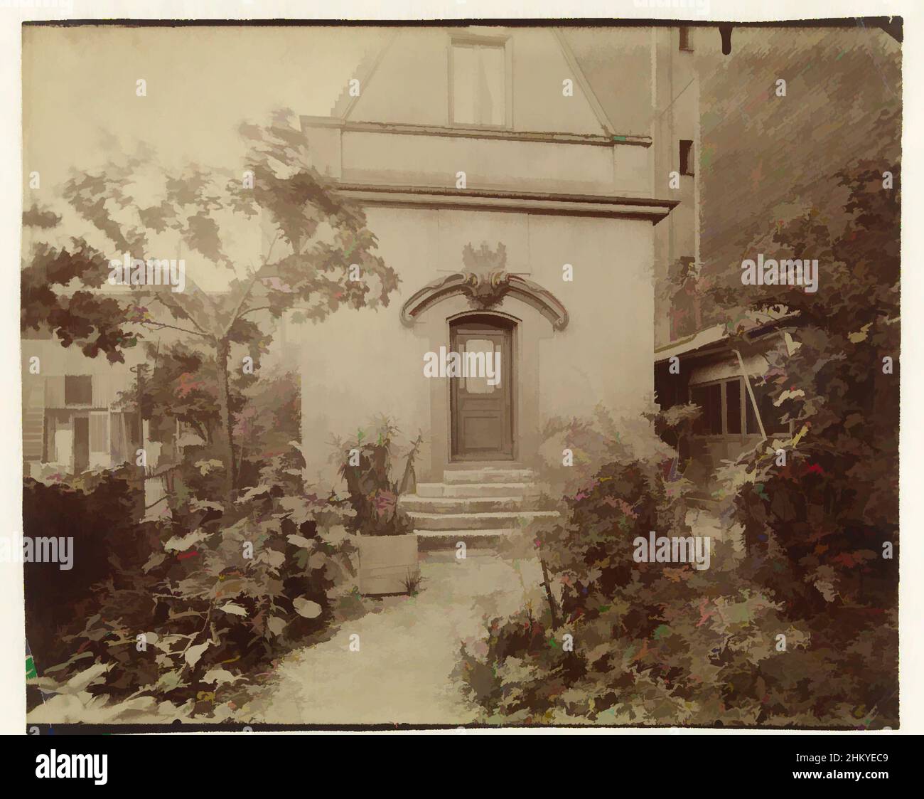 Kunst inspiriert von der Hauskapelle von Mlle Lavalière, Rue Nicole, Paris, Oratoire de M.elle Lavalière, Rue Nicole, Eugène Atget (zugeschrieben), Paris, 1890 - 1927, Papier, Pappe, Albumen Print, Höhe 179 mm × Breite 221 mm, Classic Works modernisiert von Artotop mit einem Schuss Moderne. Formen, Farbe und Wert, auffällige visuelle Wirkung auf Kunst. Emotionen durch Freiheit von Kunstwerken auf zeitgemäße Weise. Eine zeitlose Botschaft, die eine wild kreative neue Richtung verfolgt. Künstler, die sich dem digitalen Medium zuwenden und die Artotop NFT erschaffen Stockfoto