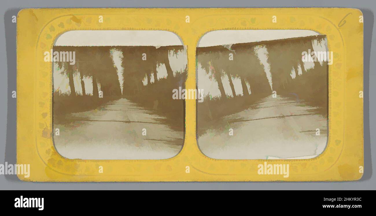 Kunst inspiriert von Pettelaarseweg in der Nähe von Den Bosch, Niederlande, Pettelaarschen Road, in der Nähe von s' Bosch, Den Bosch, 1855 - 1875, Papier, Karton, Albumendruck, Höhe 86 mm × Breite 172 mm, Classic Works modernisiert von Artotop mit einem Schuss Moderne. Formen, Farbe und Wert, auffällige visuelle Wirkung auf Kunst. Emotionen durch Freiheit von Kunstwerken auf zeitgemäße Weise. Eine zeitlose Botschaft, die eine wild kreative neue Richtung verfolgt. Künstler, die sich dem digitalen Medium zuwenden und die Artotop NFT erschaffen Stockfoto