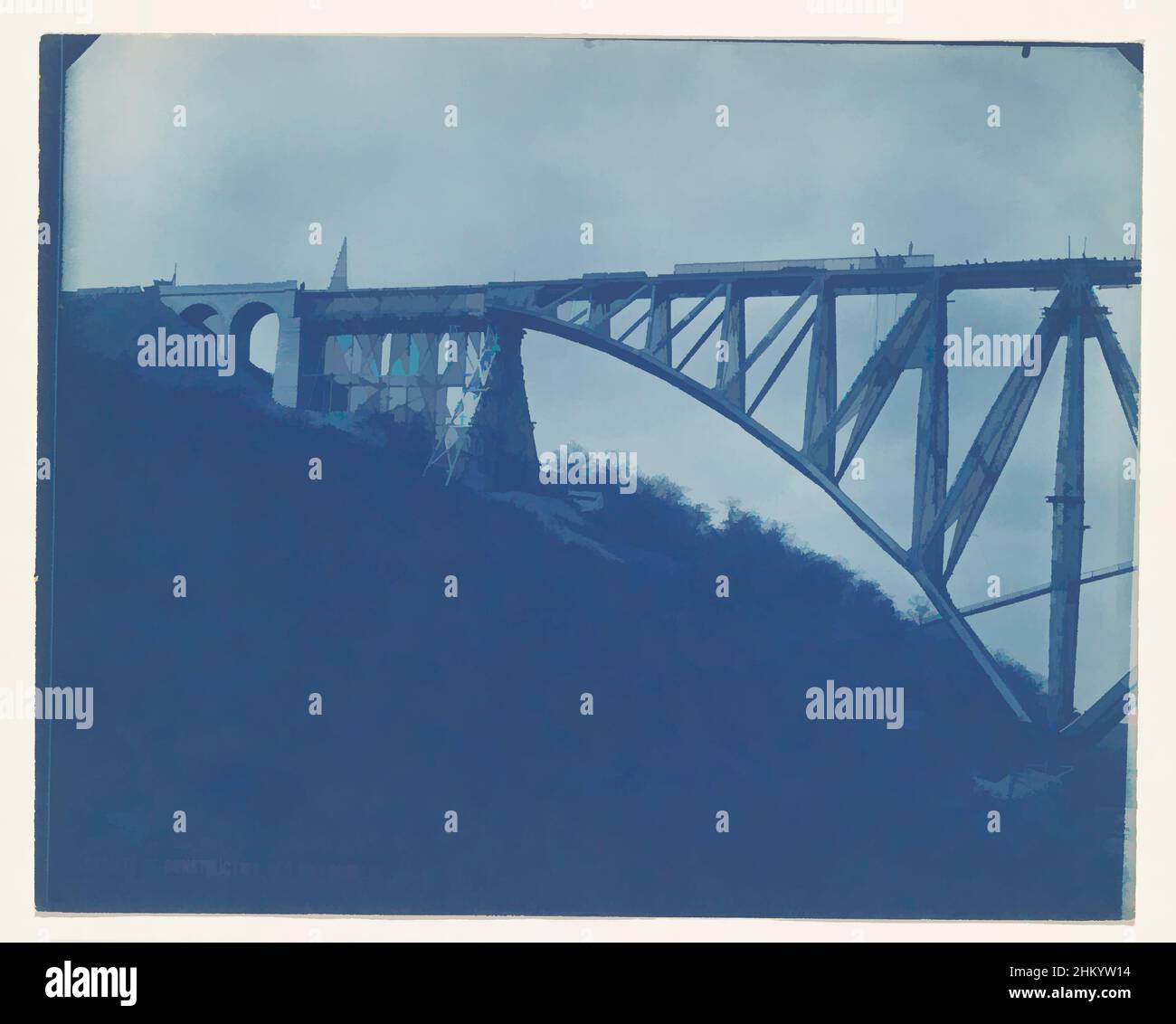 Kunst inspiriert vom Bau des Viadukts Viaur, Bau des Viadukts Viaur in