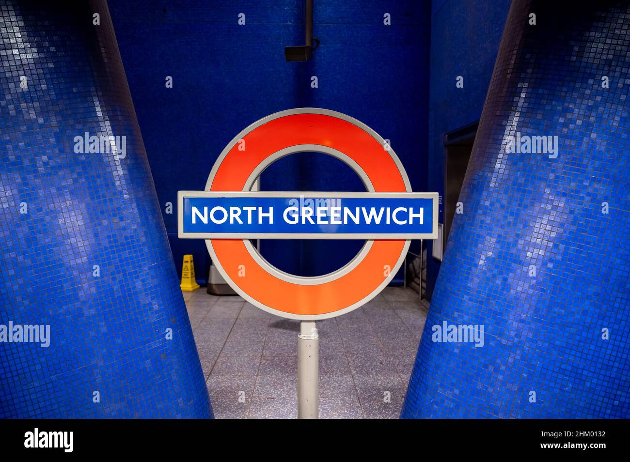 U-Bahn-Station North Greenwich, Greenwich Peninsula, London Docklands, London Stockfoto