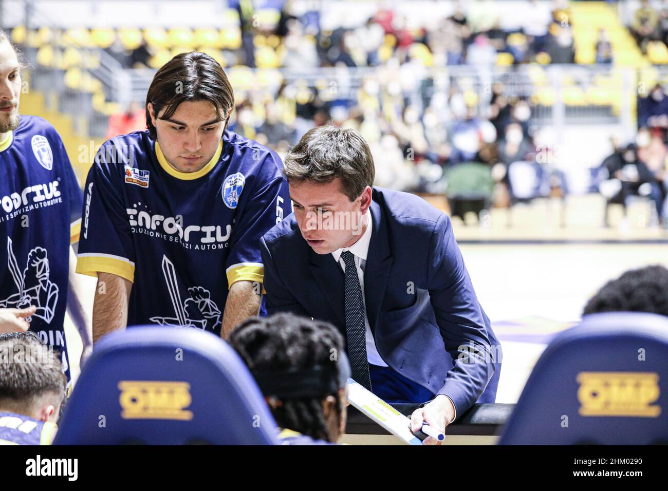 Italien- Basket, 6 febbraio 2022 LNP A2 reale Mutua Torino vs Orlandina Basket Stockfoto