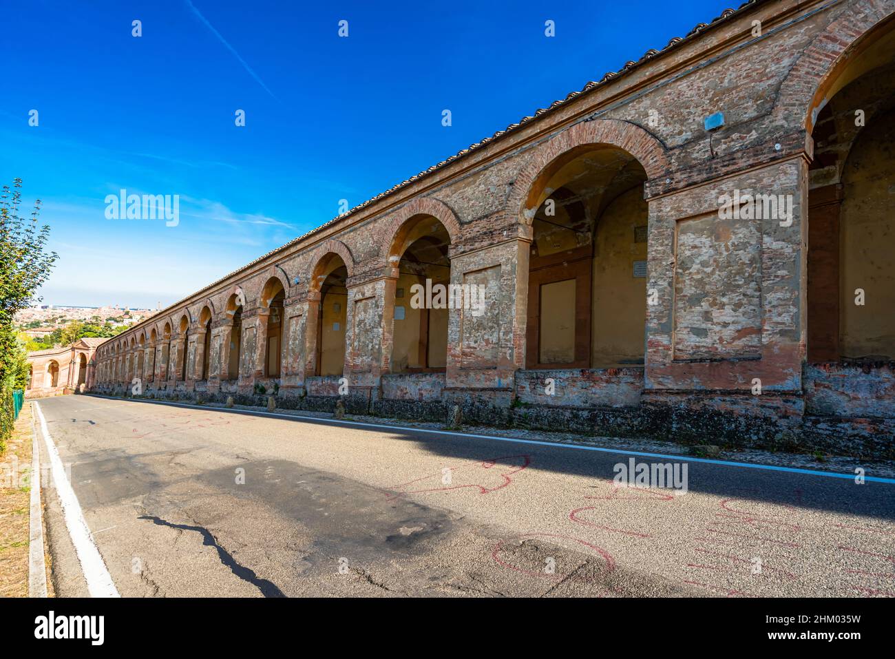 Archades Portico di San Luca, Bologna, Italien Stockfoto