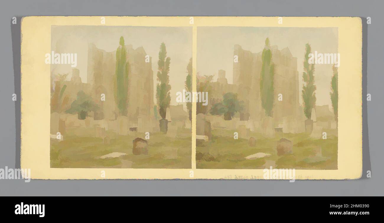 Kunst inspiriert von Blick auf die Ruinen der Kelso Abbey, Kelso Abbey-aus dem Nordosten, Kelso Abbey, c.. 1850 - c. 1880, Karton, Albumendruck, Höhe 85 mm × Breite 170 mm, Classic Works modernisiert von Artotop mit einem Schuss Moderne. Formen, Farbe und Wert, auffällige visuelle Wirkung auf Kunst. Emotionen durch Freiheit von Kunstwerken auf zeitgemäße Weise. Eine zeitlose Botschaft, die eine wild kreative neue Richtung verfolgt. Künstler, die sich dem digitalen Medium zuwenden und die Artotop NFT erschaffen Stockfoto