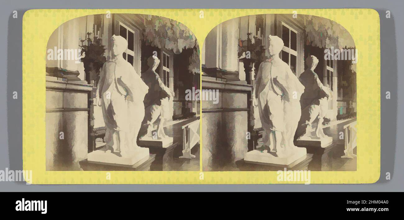 Kunst inspiriert von der Statue Napoleons Eugène Louis Bonaparte in einem Salon im Palais des Tuileries in Paris, Statue de Prince Impérial, dans le Salon de Diane, Imperial Residences (Serientitel), Ernest Eléonor Pierre Lamy, c. 1860 - in oder vor 1871, Karton, Albumendruck, Höhe 85, Klassisches Werk, modernisiert von Artotop mit einem Schuss Moderne. Formen, Farbe und Wert, auffällige visuelle Wirkung auf Kunst. Emotionen durch Freiheit von Kunstwerken auf zeitgemäße Weise. Eine zeitlose Botschaft, die eine wild kreative neue Richtung verfolgt. Künstler, die sich dem digitalen Medium zuwenden und die Artotop NFT erschaffen Stockfoto