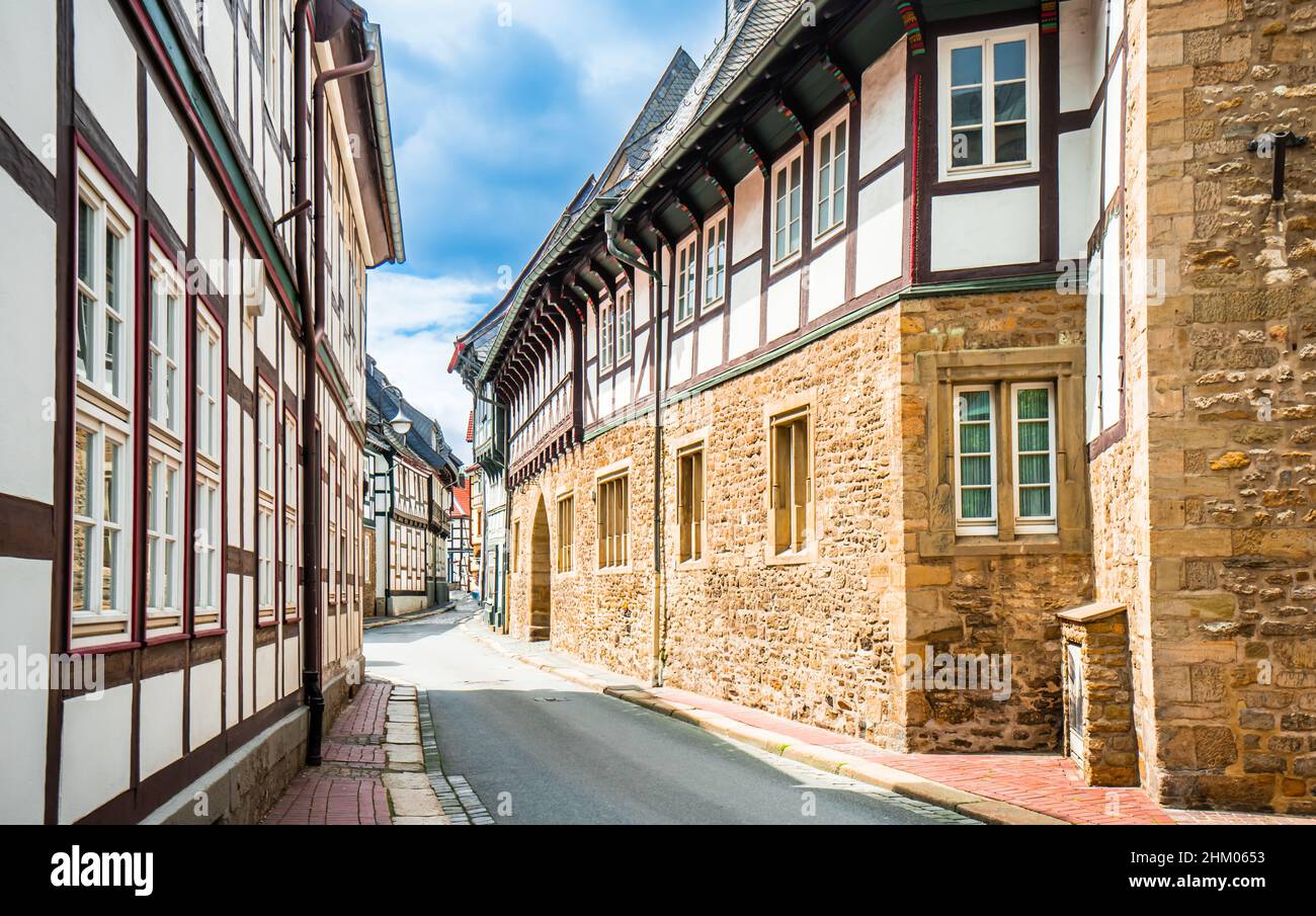 Historische Stadt in Goslar, UNESCO-Weltkulturerbe, Goslar, Harz, Niedersachsen, Deutschland, Europa Stockfoto