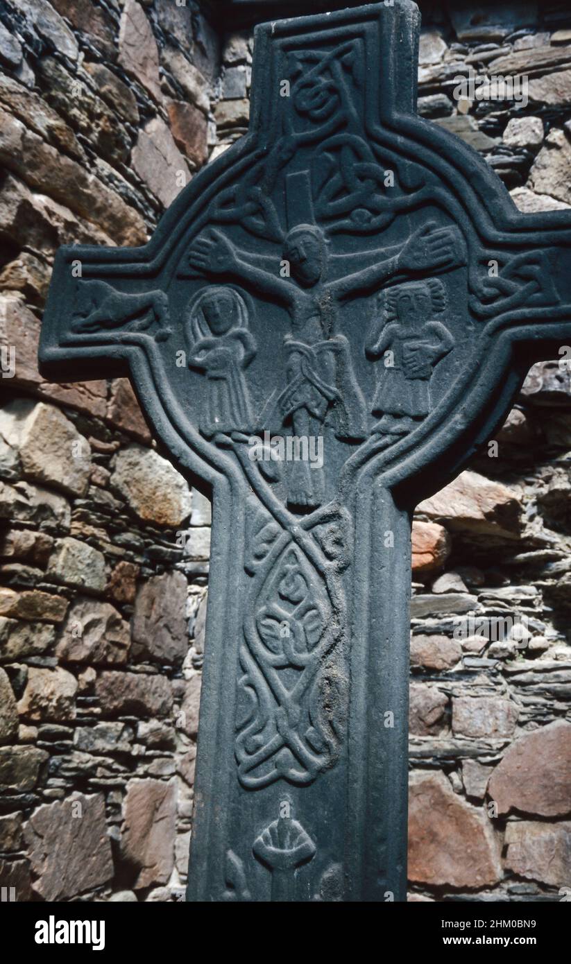 Macmillan Cross, Kilmory Knap Chapel, St Mary's Chapel, Kilmory, Knapdale, Schottland Stockfoto