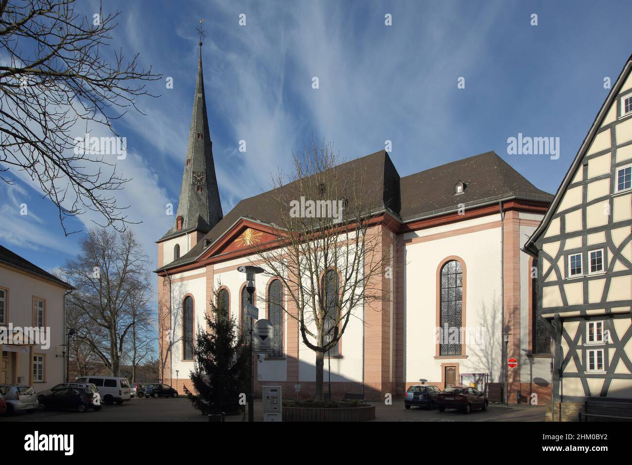 St. Peter und Paul Kirche in Bad Camberg, Hessen, Deutschland Stockfoto