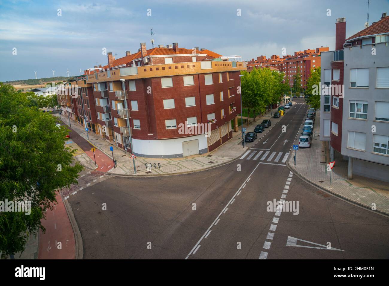 Straße. Palencia, Spanien. Stockfoto