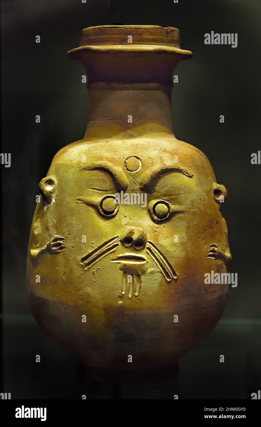 Altes Gesicht ägyptischen , Sandstein, New Kingdom, 18th Dynastie (1353-1336 v. Chr., Theben, Karnac. Ägypten (Museo Egizio di Torino Italien) Stockfoto