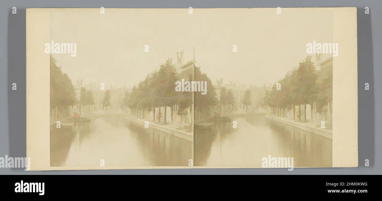 Kunst inspiriert von Blick auf den Goldenen Bogen in der Herengracht, Amsterdam, Herengracht, Vues de Hollande, Amsterdam, Pieter Oosterhuis, Amsterdam, 1859 - 1870, Karton, Papier, Albumen Print, Höhe 84 mm × Breite 174 mm, Classic Works modernisiert von Artotop mit einem Schuss Moderne. Formen, Farbe und Wert, auffällige visuelle Wirkung auf Kunst. Emotionen durch Freiheit von Kunstwerken auf zeitgemäße Weise. Eine zeitlose Botschaft, die eine wild kreative neue Richtung verfolgt. Künstler, die sich dem digitalen Medium zuwenden und die Artotop NFT erschaffen Stockfoto