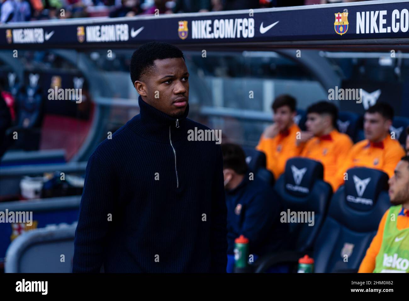 Barcelona, Spanien. 6th. Februar 2022. Spanische La Liga: FC Barcelona / Atlético de Madrid. Quelle: Joan Gosa/Alamy Live News Stockfoto