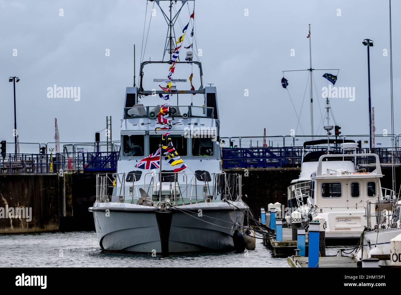 HMS Archer Sovereign Harbor East Sussex Stockfoto