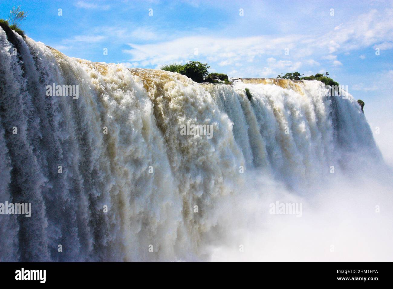 Naturwunder der Iguazu Wasserfälle, Grenze Argentinien-Brasilien Stockfoto