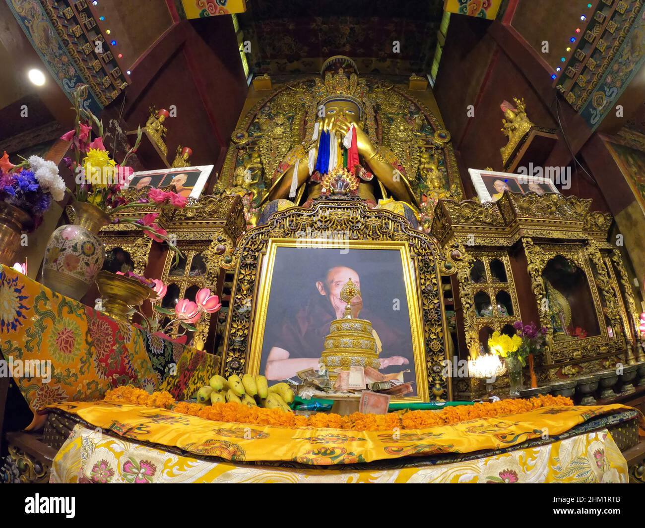 Boudha Stupa, Kathmandu, Nepal. Boudhanath Stupa. Boudhanath, auch Boudha genannt, ist eine Stupa in Kathmandu, Nepal. Stockfoto