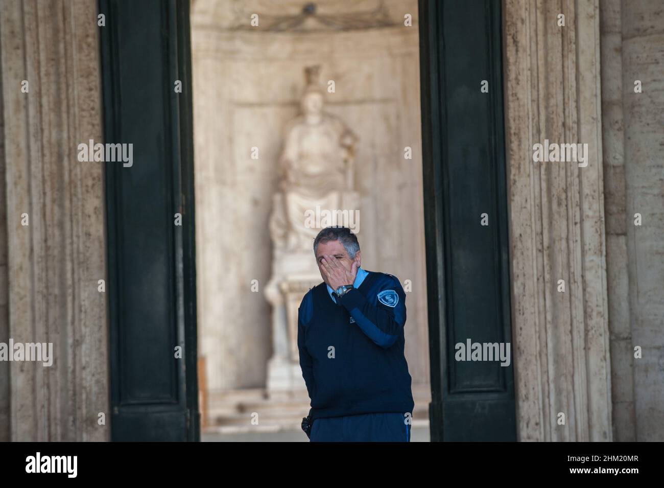 Rom, Italien 12/10/2015: Capitolini Museum, Campidoglio Platz. ©Andrea Sabbadini Stockfoto