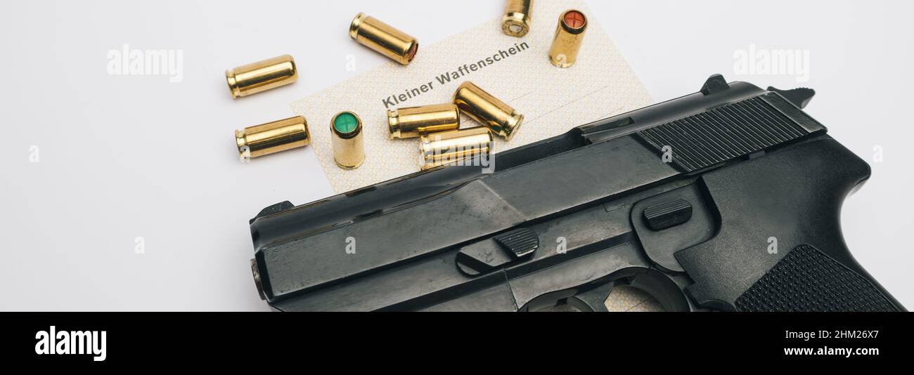 Gaspistole (kleiner Waffenschein) Stockfoto
