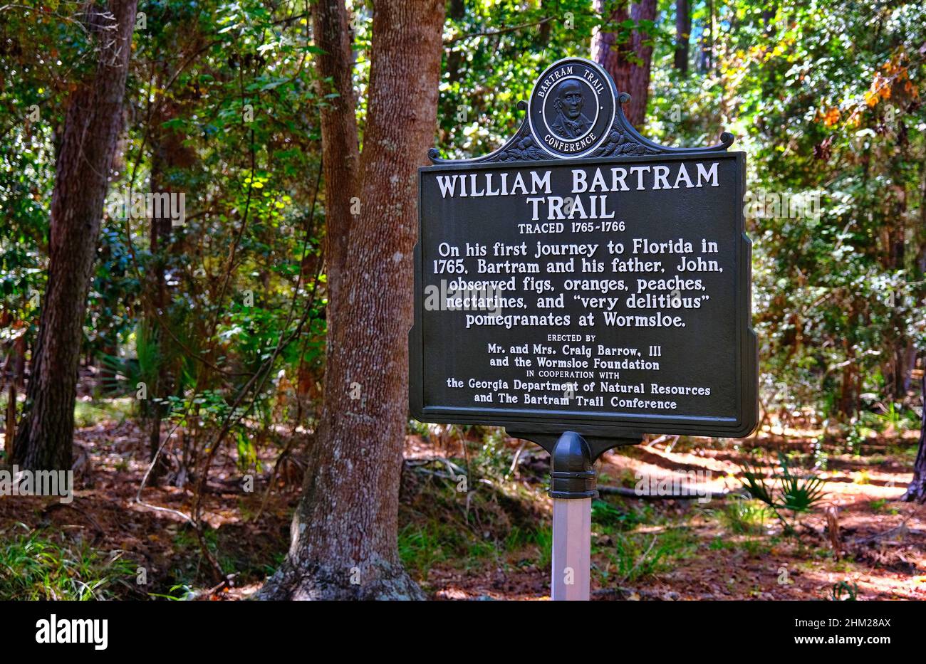 SAVANNAH, GEORGIA - 25. Oktober 2021: Savannah ist die älteste Stadt Georgiens. Von der historischen Architektur und den Kirchen bis zu den Parks und Denkmälern, Stockfoto