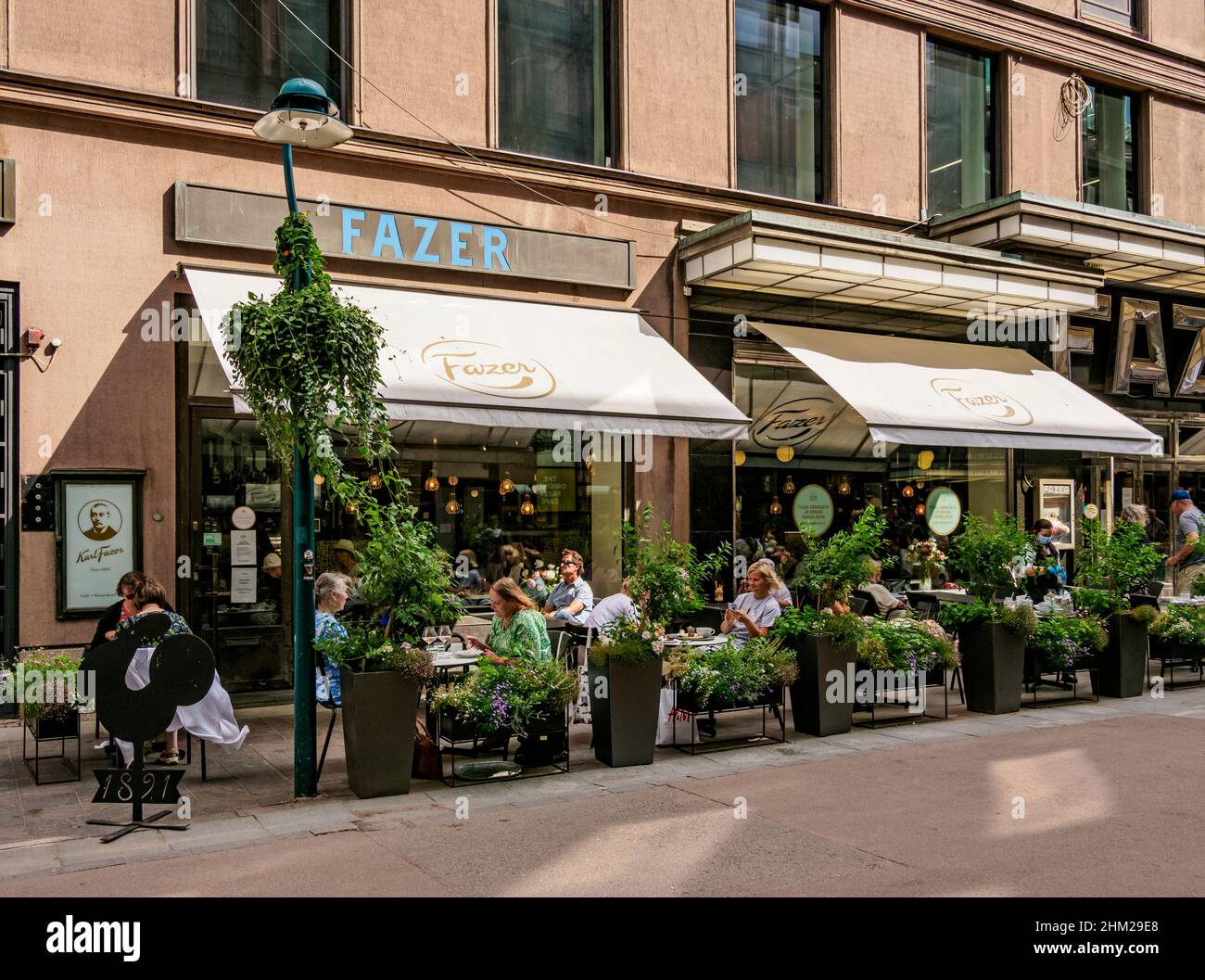 Fazer Cafe Kluuvikatu, Helsinki, Uusimaa County, Finnland Stockfoto