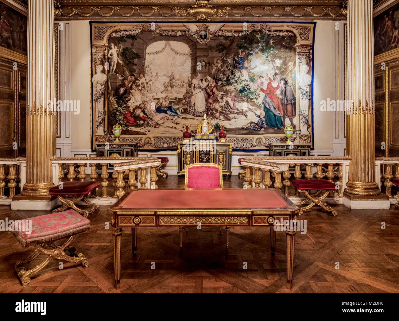 The Royal Palace, interior, Stockholm, Stockholm County, Schweden Stockfoto